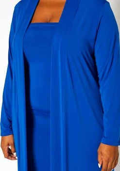Plus Size Solid Tube Dress & Duster Cardigan Set -Asoph Sales Shop 2021100 001 5