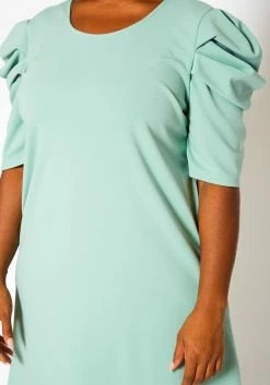 Plus Size Ruffle Short Sleeve Dress -Asoph Sales Shop 2021144 004 4