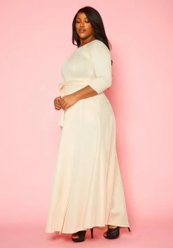 Plus Size Effortless Fit & Flare Maxi Dress -Asoph Sales Shop 2021153 006 2