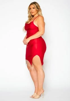 Plus Size Tassel Hem Bodycon Mini Dress 9 Plus Size Tassel Hem Bodycon Mini Dress -Asoph Sales Shop 2021177 001 3