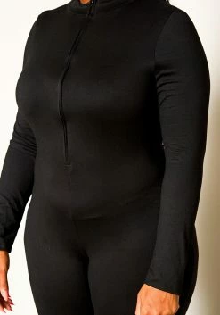 Plus Size Long Sleeve Bodycon Jumpsuit -Asoph Sales Shop 2021251 001 5