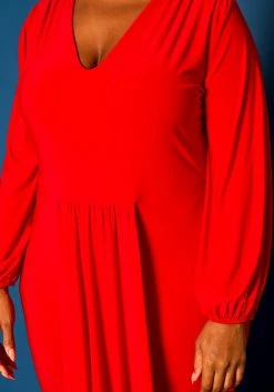 Plus Size Long Sleeve Mermaid Flare Gown -Asoph Sales Shop 2021276 002 5