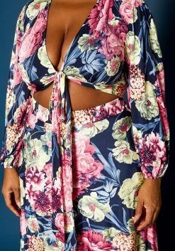 Plus Size Floral Pattern Two Piece Set -Asoph Sales Shop 2021309 001 5