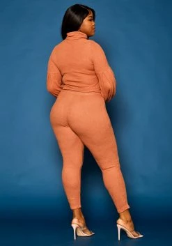 Plus Size Perfect Ribbed Knit Matching Set -Asoph Sales Shop 2021319 002 4