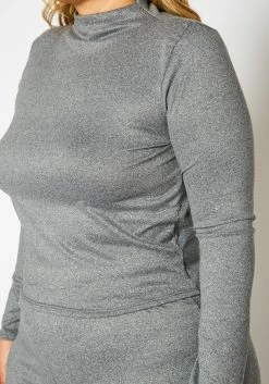 Plus Size Casual Long Sleeve & Flare Pants Set -Asoph Sales Shop 2021325 003 4