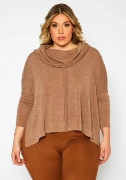 Plus Size Funnel Neck Sweater Top 6 Plus Size Funnel Neck Sweater Top -Asoph Sales Shop 2021350 002 0