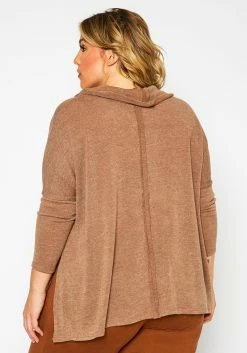 Plus Size Funnel Neck Sweater Top 8 Plus Size Funnel Neck Sweater Top -Asoph Sales Shop 2021350 002 3