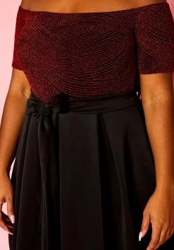 Plus Size Embellished Fit & Flare Dress -Asoph Sales Shop 2021371 001 4