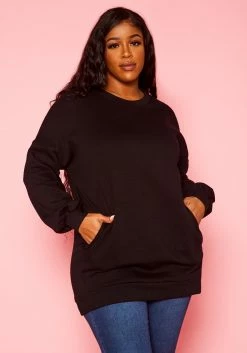 Plus Size Crew Neck Oversized Sweater -Asoph Sales Shop 2021376 001 1