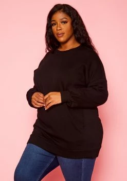 Plus Size Crew Neck Oversized Sweater -Asoph Sales Shop 2021376 001 3