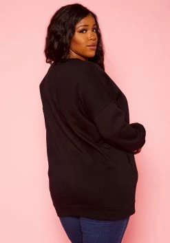 Plus Size Crew Neck Oversized Sweater -Asoph Sales Shop 2021376 001 4