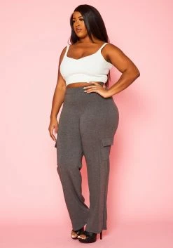 Plus Size High Waist Cotton Pants -Asoph Sales Shop 2022425 002 2