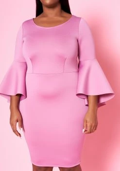 Plus Size Angel Sleeve Mini Dress 9 Plus Size Angel Sleeve Mini Dress -Asoph Sales Shop 2022458 004 5