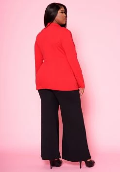 Plus Size Notch Collar Casual Blazer -Asoph Sales Shop 2022461 002 3