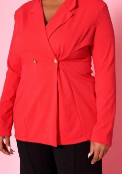 Plus Size Notch Collar Casual Blazer -Asoph Sales Shop 2022461 002 5