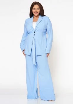 Plus Size Day In The Office Blazer & Pants Set -Asoph Sales Shop 2022463 003 1