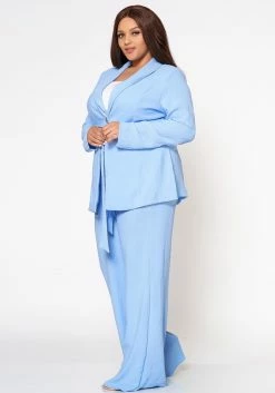 Plus Size Day In The Office Blazer & Pants Set -Asoph Sales Shop 2022463 003 3