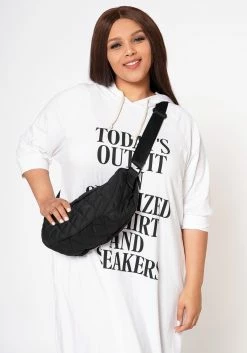 Minimalist Quilted Crossbody Bag