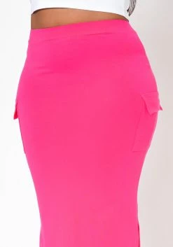 Plus Size Pocket Side Slit Maxi Skirt -Asoph Sales Shop 2022505 002 6