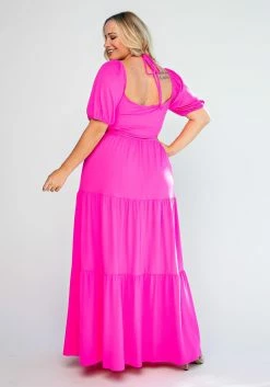 Plus Size Off Shoulder Fit & Flare Maxi Dress -Asoph Sales Shop 2022517 002 4