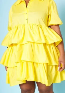 Plus Size Ruffle Tiered Flare Mini Dress -Asoph Sales Shop 2022518 002 5