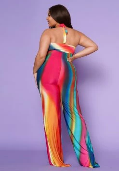 Plus Size Sunset Views Multi Print Jumpsuit -Asoph Sales Shop 2022540 001 3