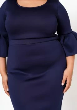Plus Size Form Fitting Scuba Dress 11 Plus Size Form Fitting Scuba Dress -Asoph Sales Shop 2022565 003 6