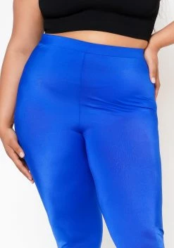 Plus Size Posh Stretch Satin Slim Pants -Asoph Sales Shop 2022581 002 0