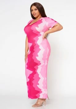 Plus Size Pretty In Pink Casual Maxi Dress -Asoph Sales Shop 2022597 001 2