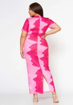 Plus Size Pretty In Pink Casual Maxi Dress -Asoph Sales Shop 2022597 001 3