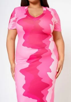 Plus Size Pretty In Pink Casual Maxi Dress -Asoph Sales Shop 2022597 001 4