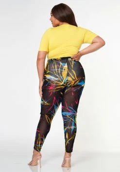Plus Size Wrap Around Top & Leggings Set -Asoph Sales Shop 2022622 001 4