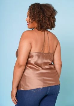 Plus Size Satin Cowl Neck Cami Top -Asoph Sales Shop 2022628 002 5