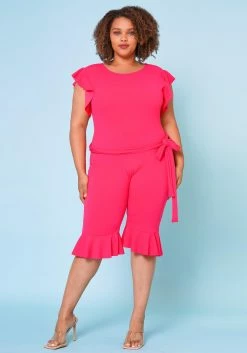 Plus Size Occasional Biker Romper