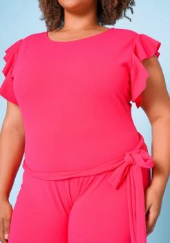 Plus Size Occasional Biker Romper -Asoph Sales Shop 2022643 003 4