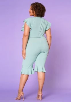 Plus Size Occasional Biker Romper -Asoph Sales Shop 2022643 004 4
