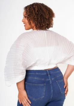 Plus Size Pleated Dolman Sleeve Top -Asoph Sales Shop 2022648 002 5