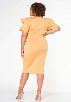 Plus Size Shoulder Flare Maxi Dress -Asoph Sales Shop 2022653 003 3