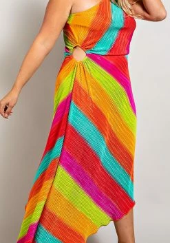 Plus Size Asymmetric One Shoulder Dress -Asoph Sales Shop 2022664 001 5