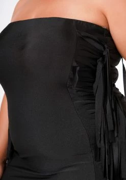 Plus Size Side Fringe Hem Bodycon Tube Dress -Asoph Sales Shop 2022671 001 4