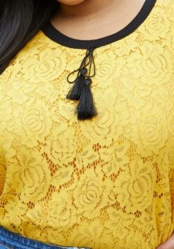 Pleione Plus Size Floral Laced Top -Asoph Sales Shop 2006660 159 3