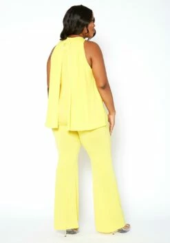 Asoph Plus Size First Class Sleeveless Overlay Jumpsuit -Asoph Sales Shop 2014505 105 3