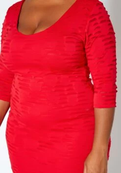 Asoph Plus Size Slit Details Bodycon Mini Dress -Asoph Sales Shop 2017130 110 4