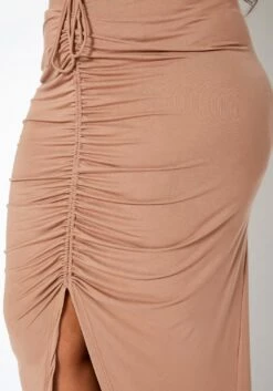 Asoph Plus Size Centered Drawstring Hem Maxi Skirt -Asoph Sales Shop 2017176 106 4