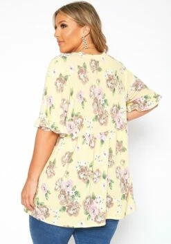 Asoph Plus Size Floral Print Relaxed Fit Tee Shirt -Asoph Sales Shop 2017522 105 2