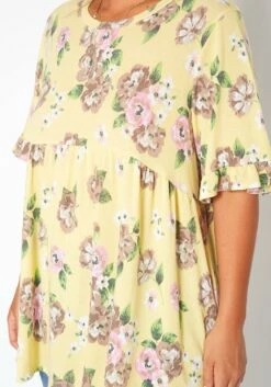 Asoph Plus Size Floral Print Relaxed Fit Tee Shirt -Asoph Sales Shop 2017522 105 3