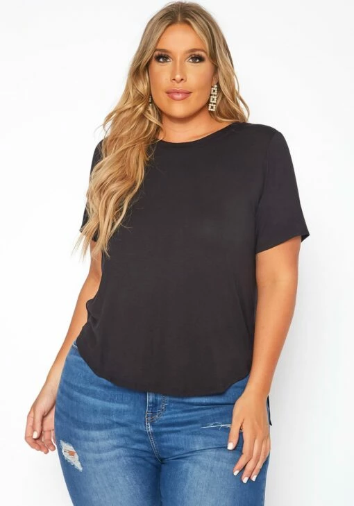 Asoph Plus Size Windowpane Cut Out Design Shirt -Asoph Sales Shop 2017525 001 1