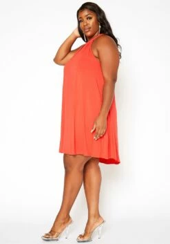 Asoph Plus Size Keyhole Front Flare Mini Dress 7 Asoph Plus Size Keyhole Front Flare Mini Dress -Asoph Sales Shop 2018176 380 2