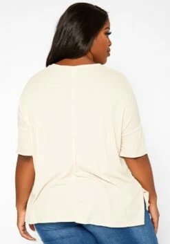 Asoph Plus Size Camo Pocket Hem T Shirt -Asoph Sales Shop 2018208 319 3