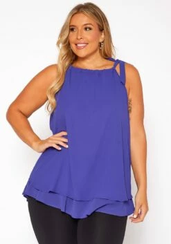 Asoph Plus Size Chiffon Cami Blouse